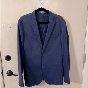 Mens Express Blazer Navy Blue 40r Slim Fit